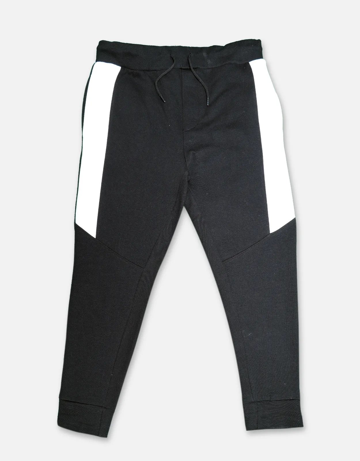 Black Fashion Knitted Jogger Pants