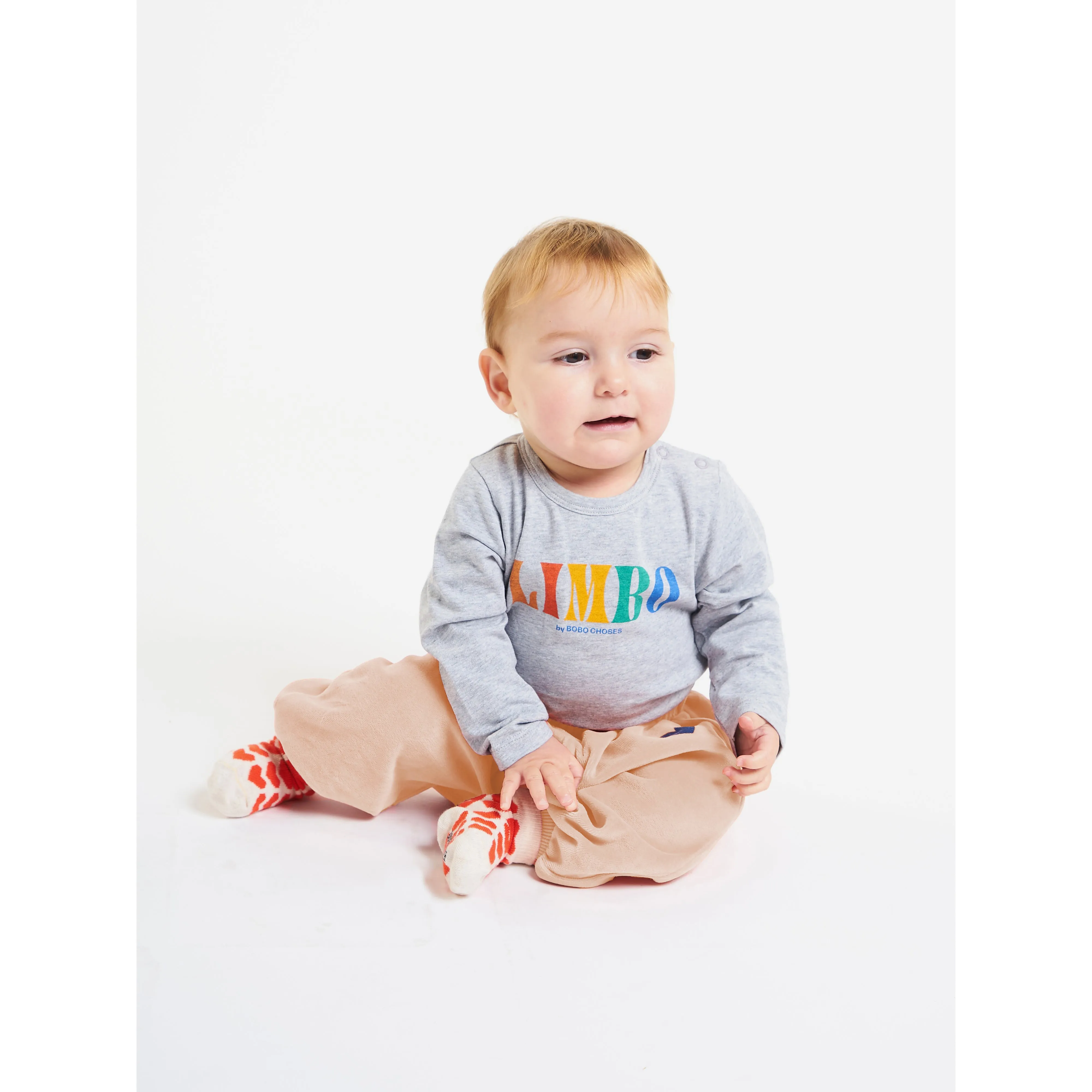 Bobo Choses Heart Velvet Jogging Pants