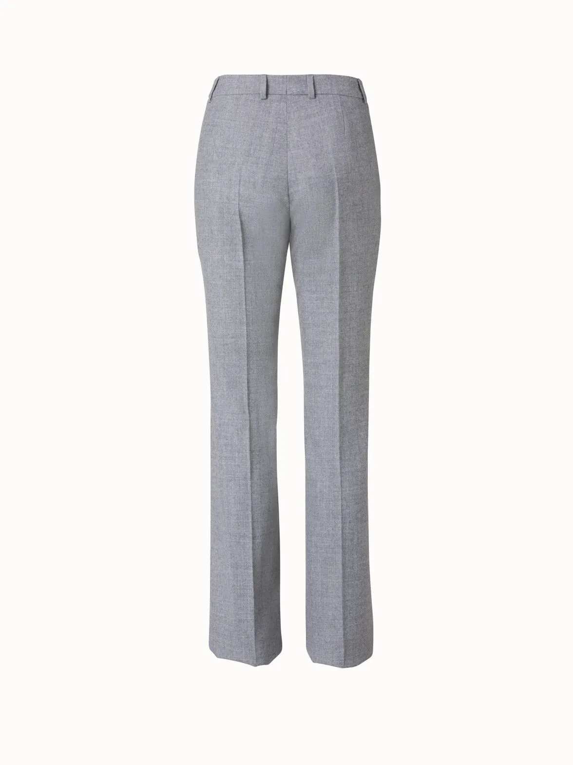 Bootcut Hose aus Wolle Stretch Flanell