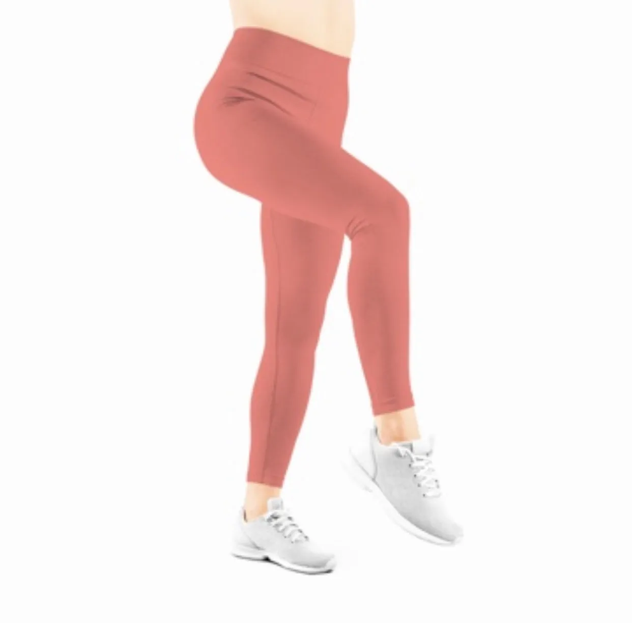 Burnt Coral in Leggings