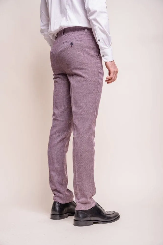 Cavani Classic Miami Lilac Slim Fit Trousers