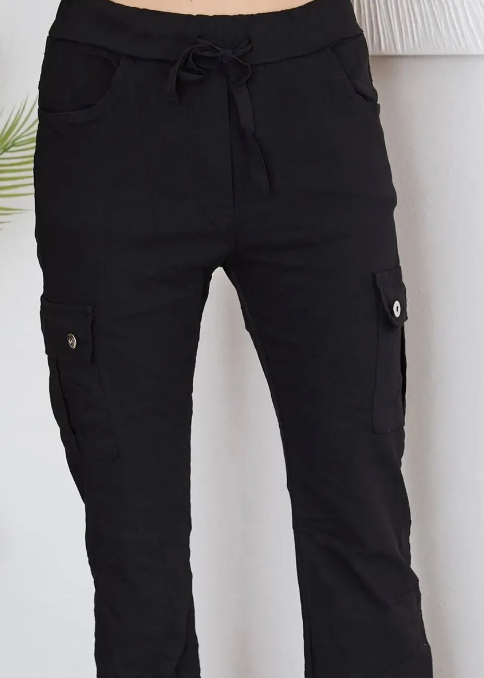 Crinkle Cargo Pants - Final Sale