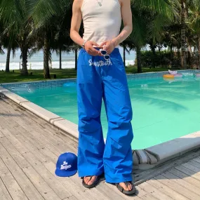 Cui Cursive Text Track Pants