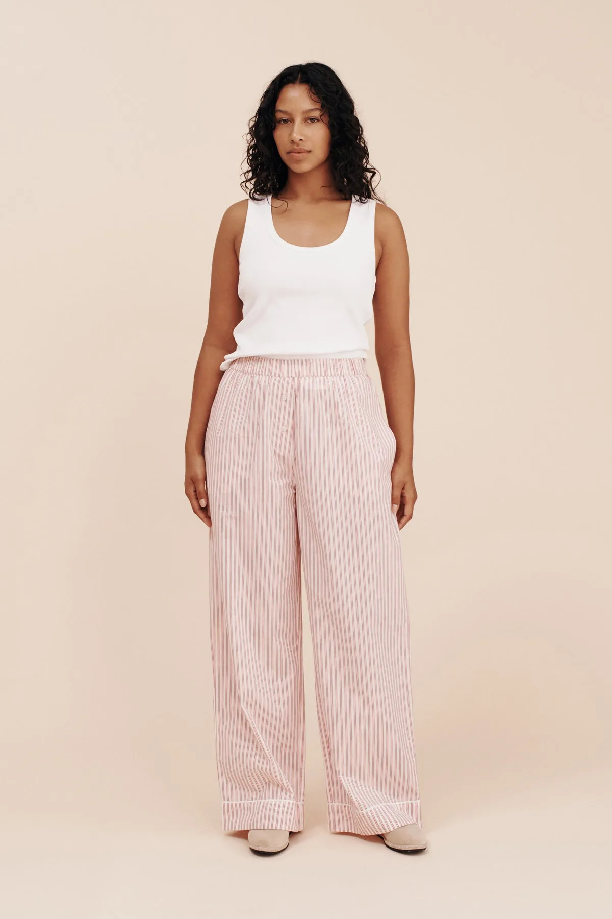 EDIE PANT - STRAWBERRY STRIPE