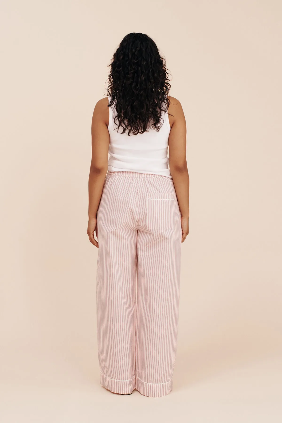 EDIE PANT - STRAWBERRY STRIPE