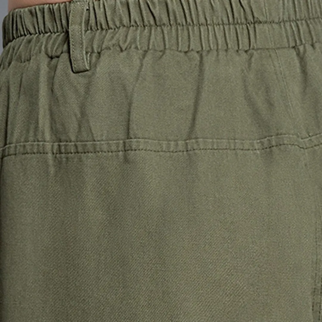 Elastic Waist Harem Pants