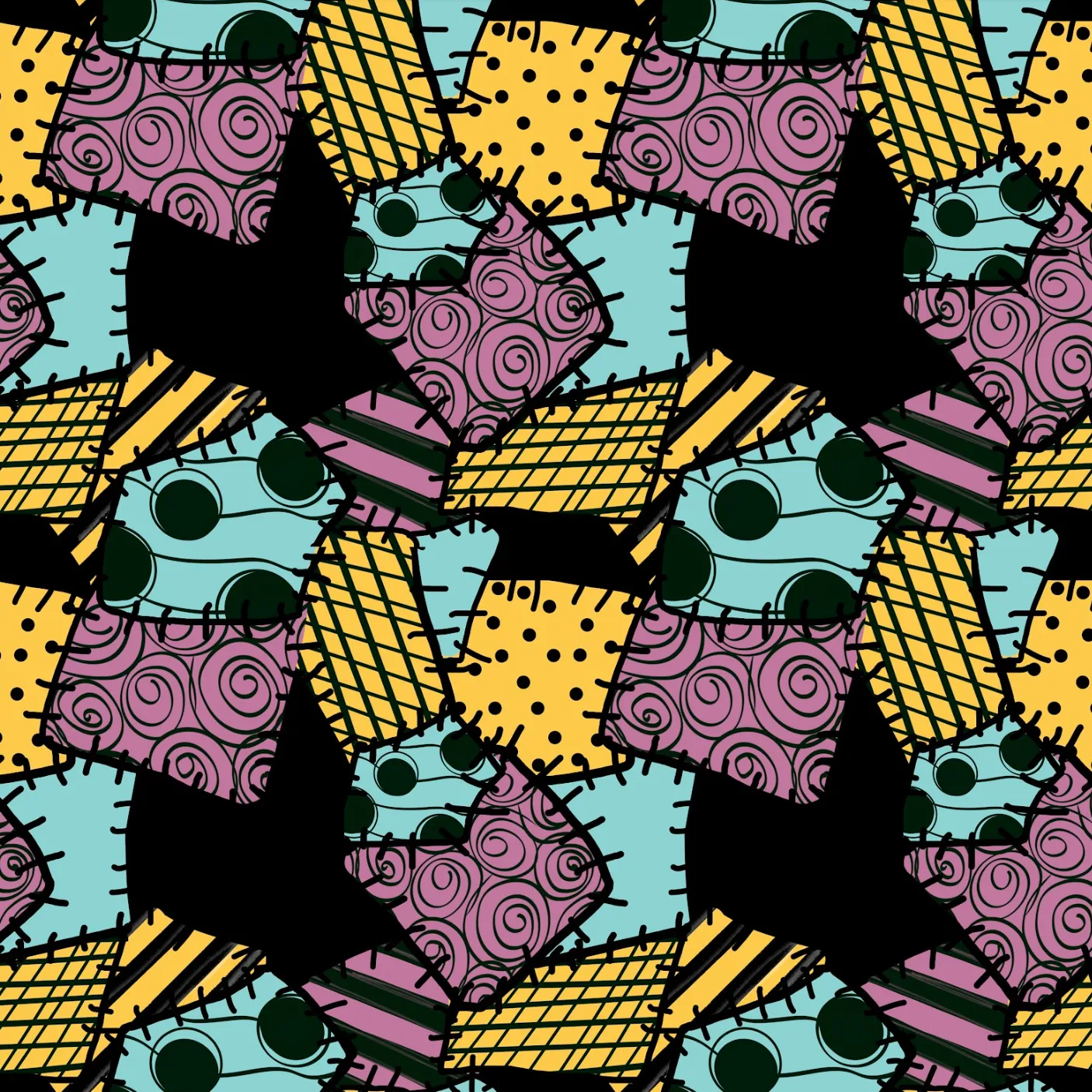 Fall Patches in Girl's Leggings