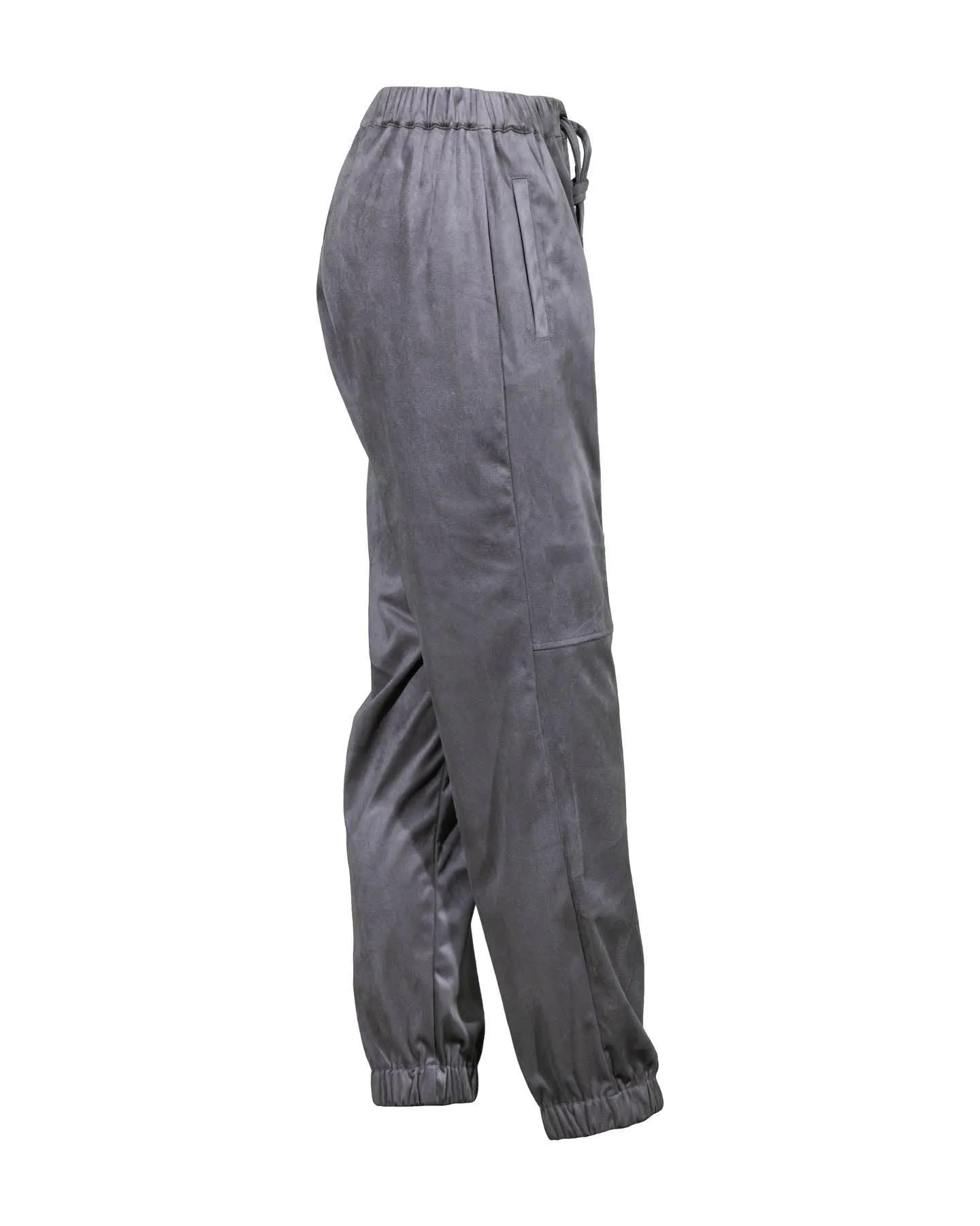 Faux Suede Jog Pant