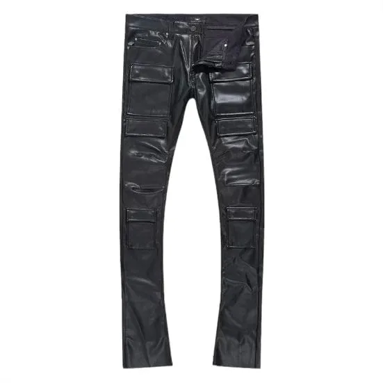 Jordan Craig Ross Stacked Thriller Cargo Pants (Black) - JRF1121