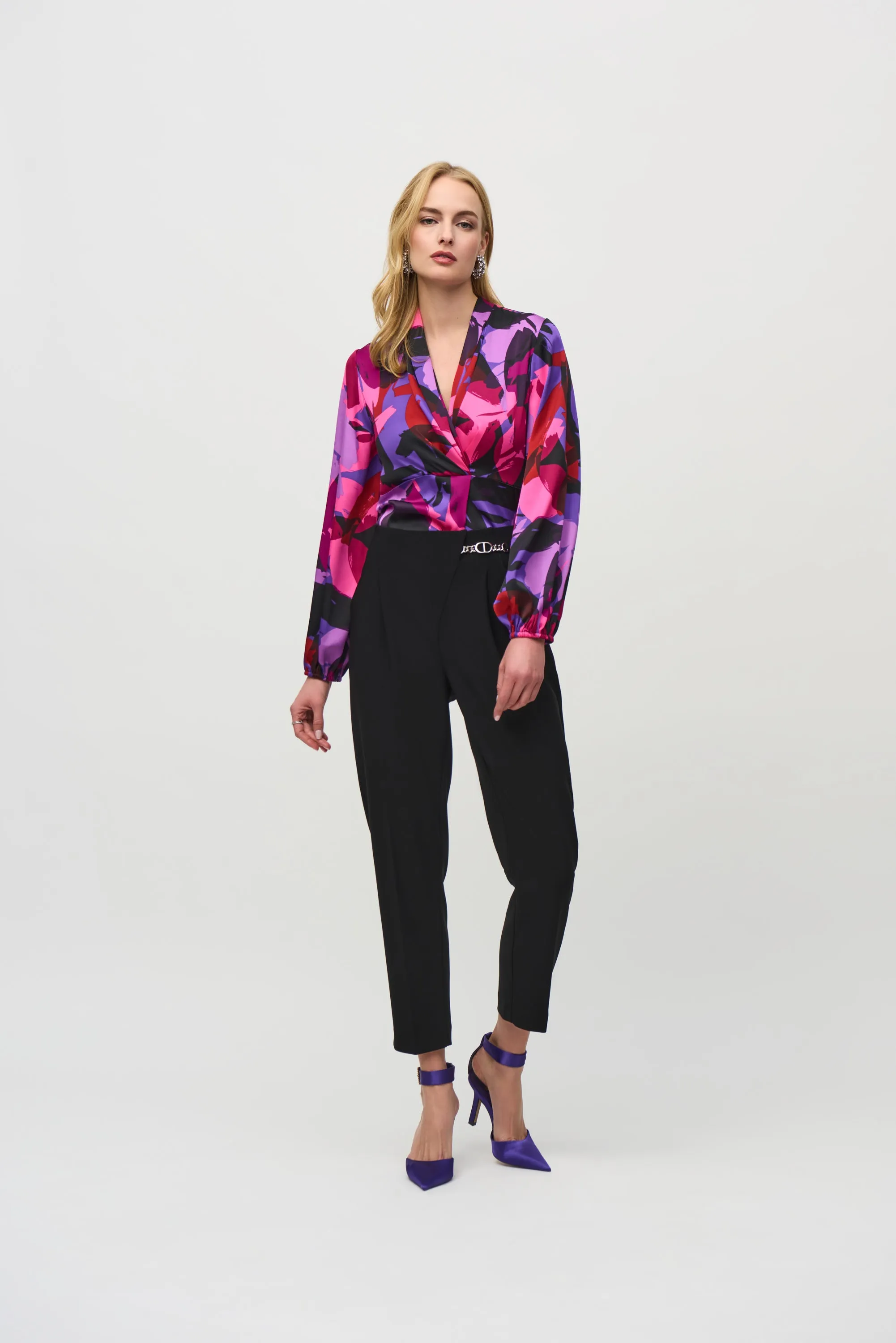 Joseph Ribkoff Crop Pull-On Pants 244029 - Black