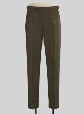 Light Weight Rust Brown Highland Tweed Trousers