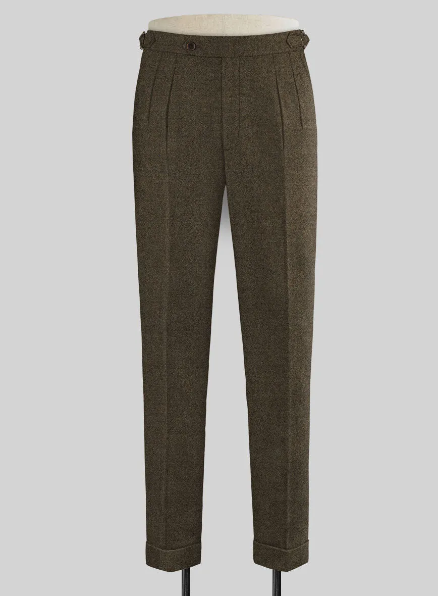Light Weight Rust Brown Highland Tweed Trousers