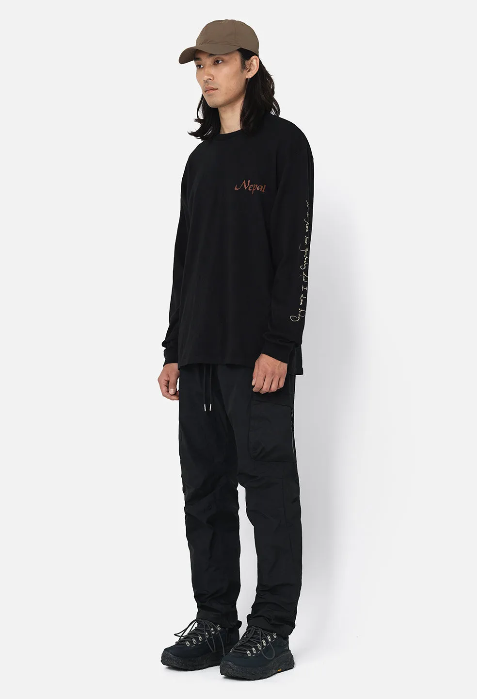 Nepal LS University Tee / Black