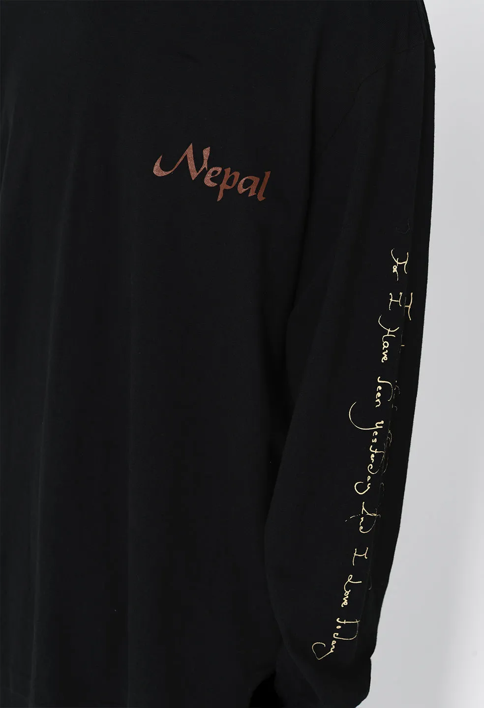 Nepal LS University Tee / Black