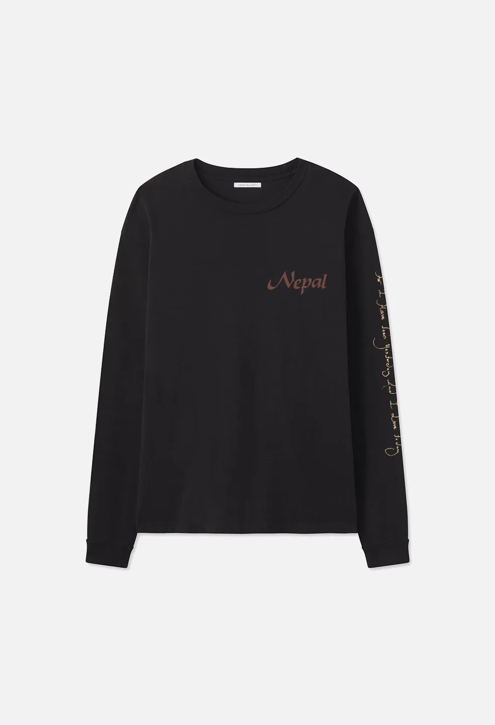 Nepal LS University Tee / Black