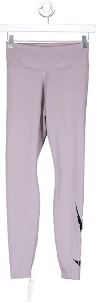 Nike Grey Dri-fit Firm Support Running Leggings With Pocket UK S