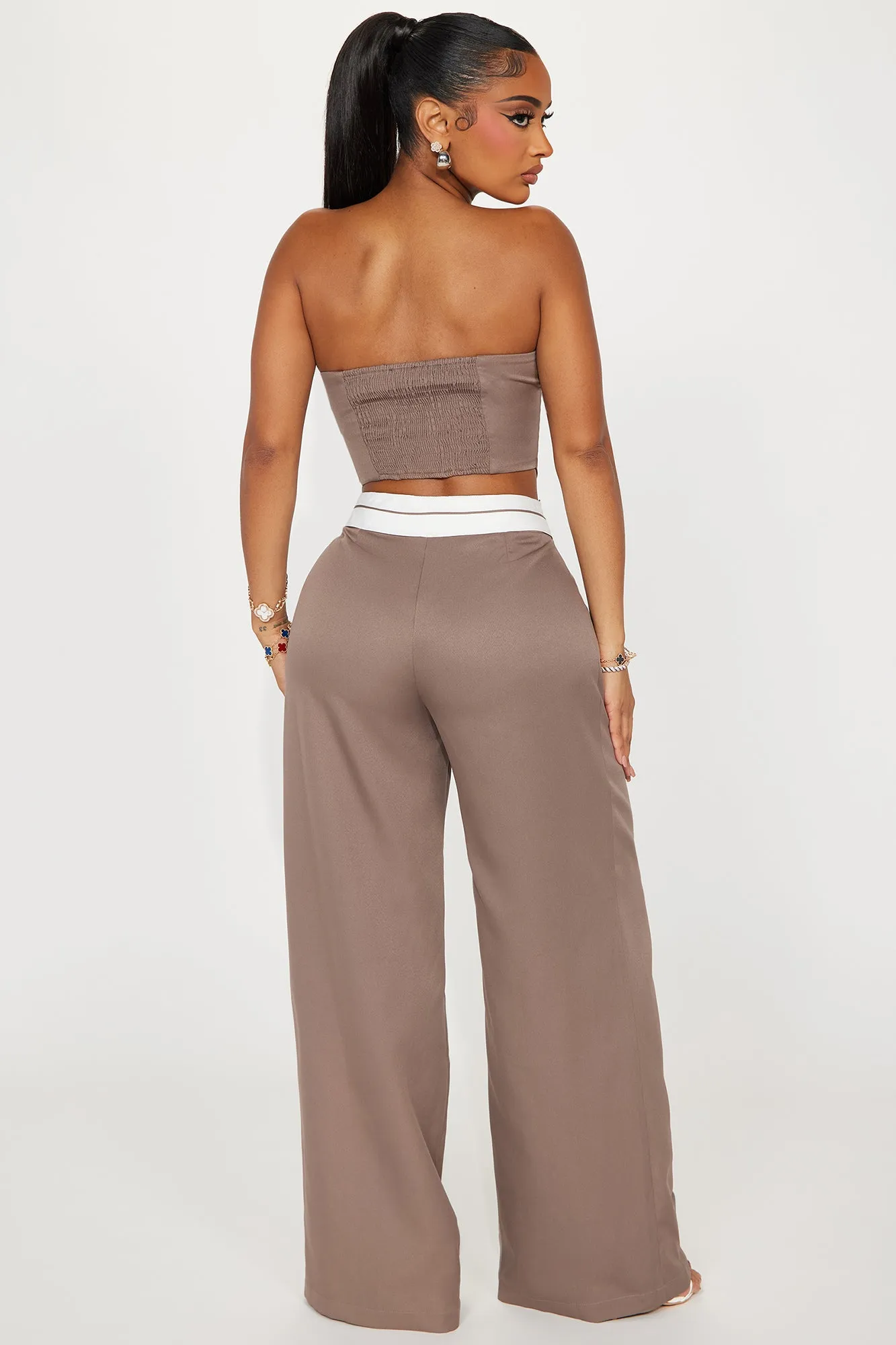Office Babe Pant Set - Mocha
