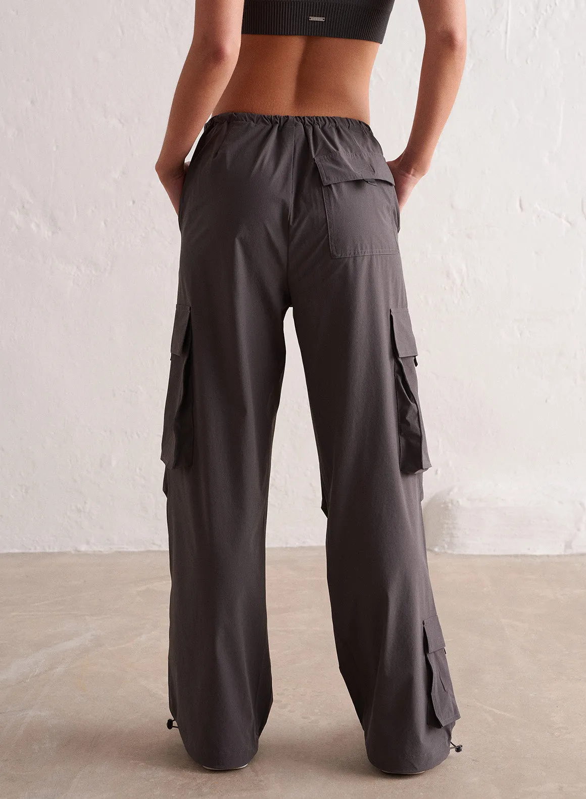 Shadow Grey Windbreaker Parachute Pants