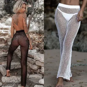Sonnenverwöhnte Häkel-Strand-Cover-Up-Hose