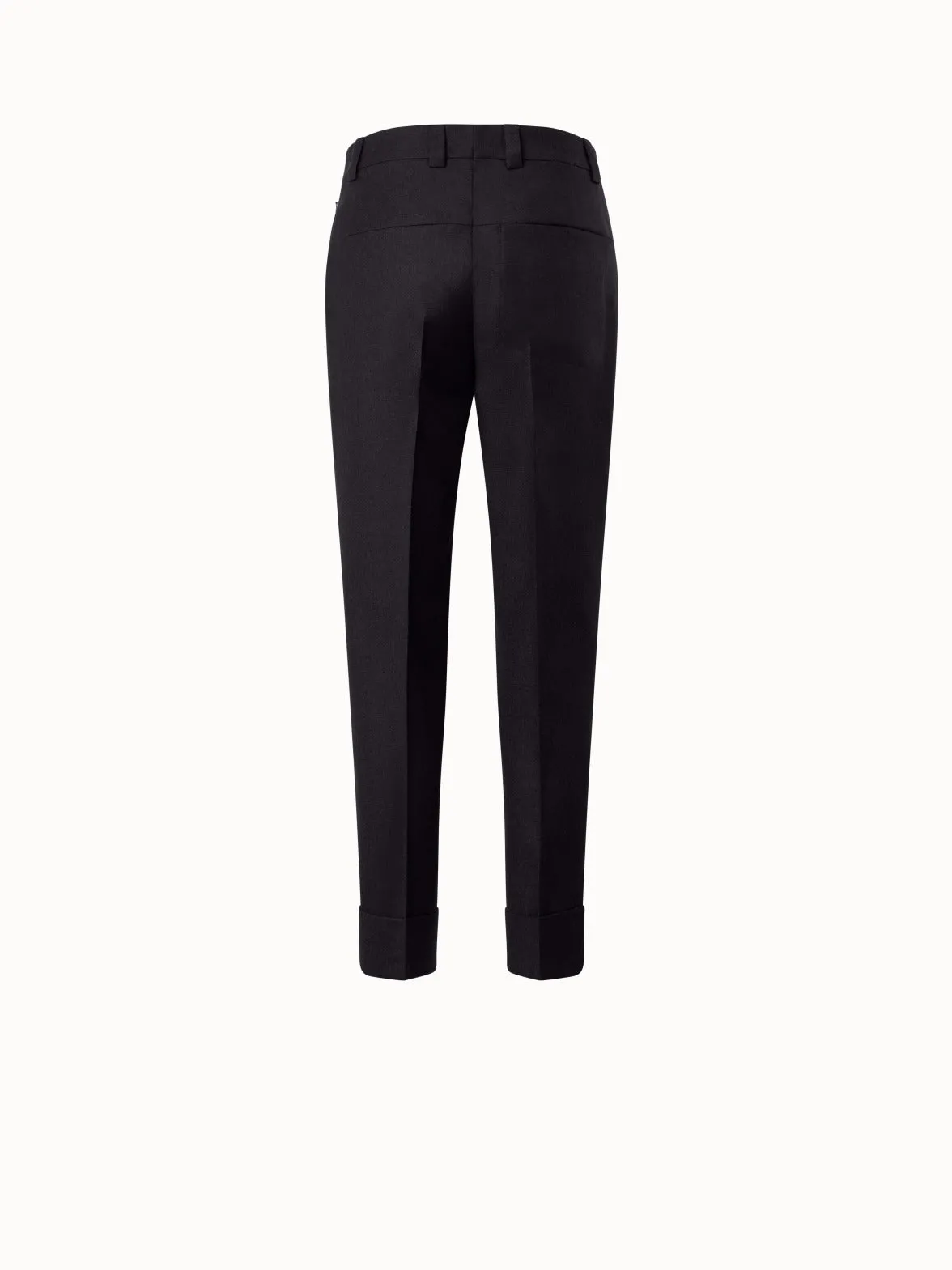 Tapered 7/8 Hose aus Woll-Stretch-Flanell