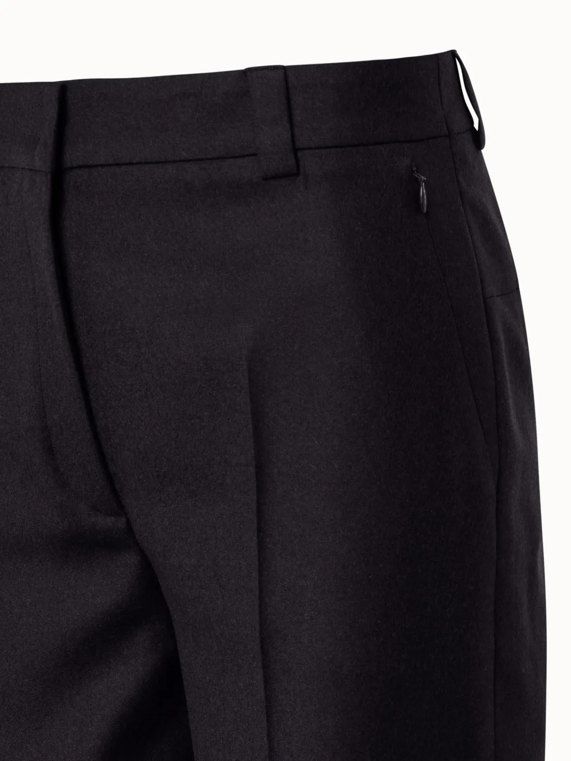 Tapered 7/8 Hose aus Woll-Stretch-Flanell