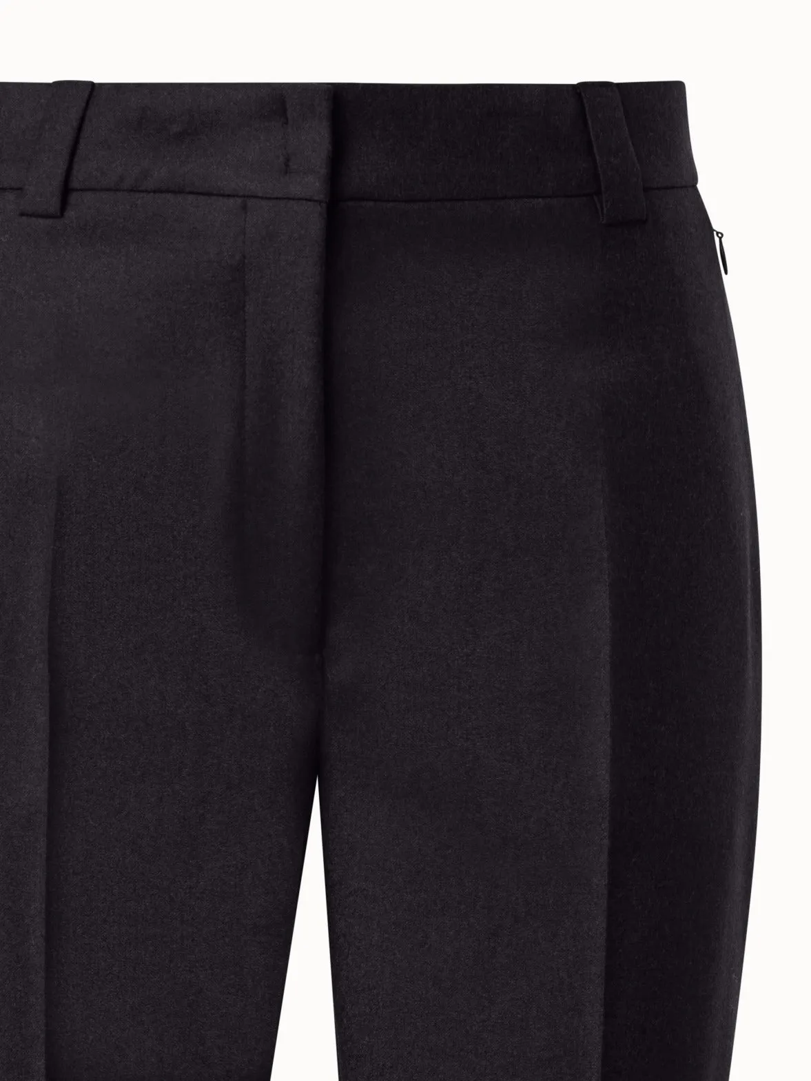 Tapered 7/8 Hose aus Woll-Stretch-Flanell