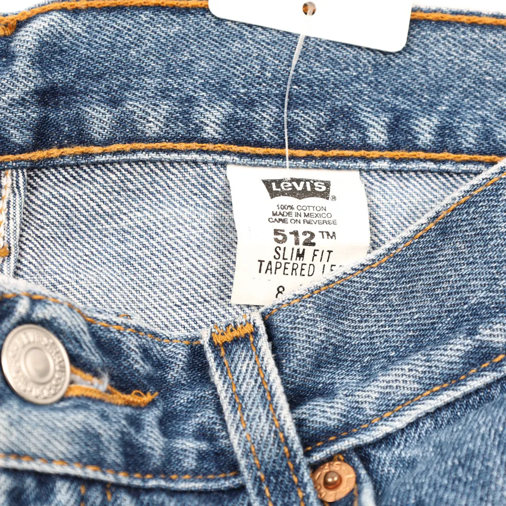 Vintage Levi's 512 Faded Denim Pants - Womens Medium