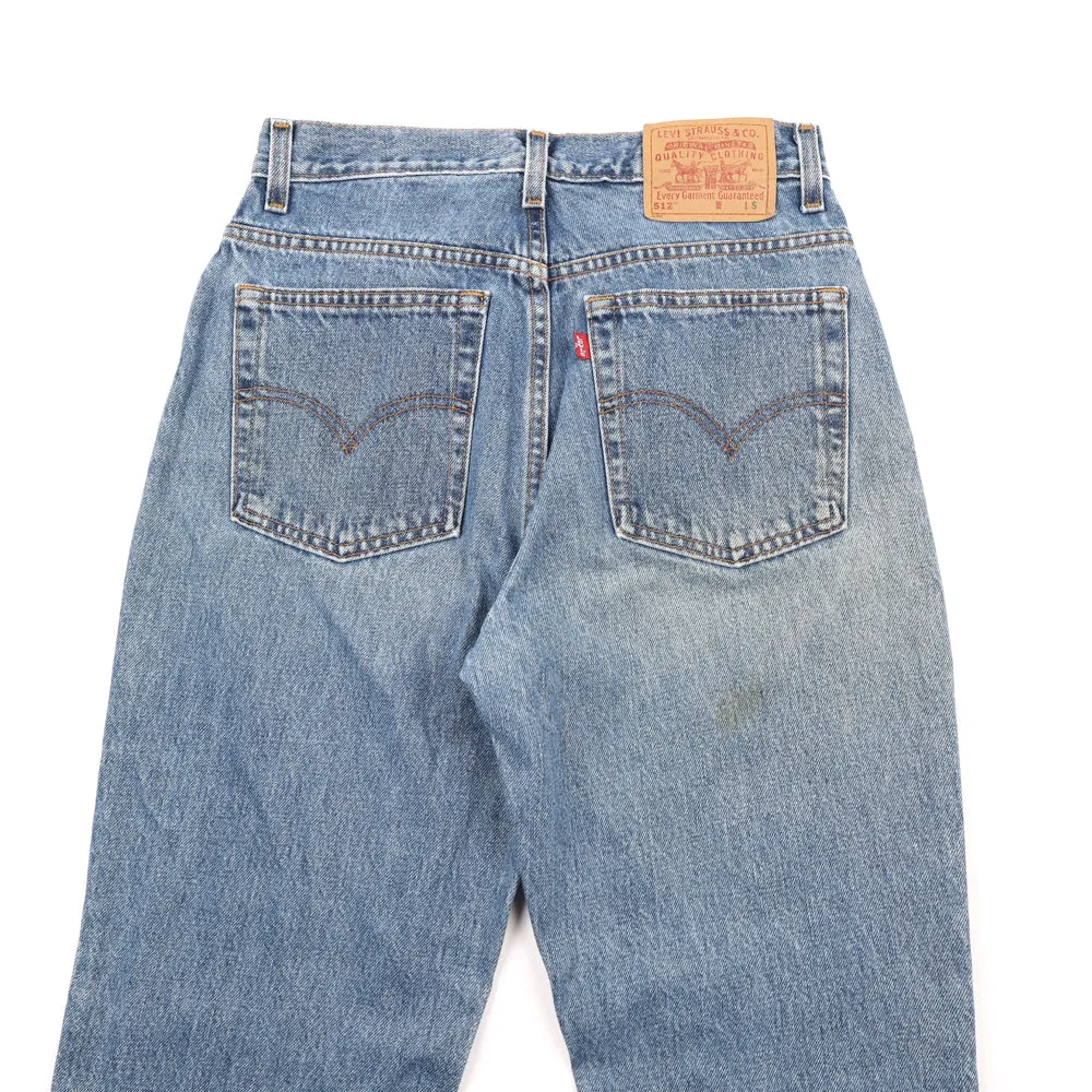Vintage Levi's 512 Faded Denim Pants - Womens Medium