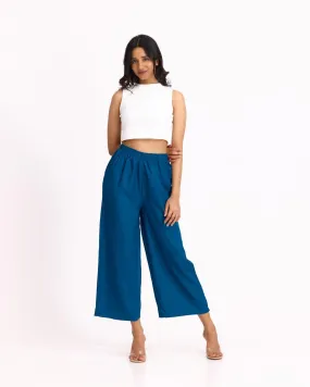 Women Turquoise Palazzos