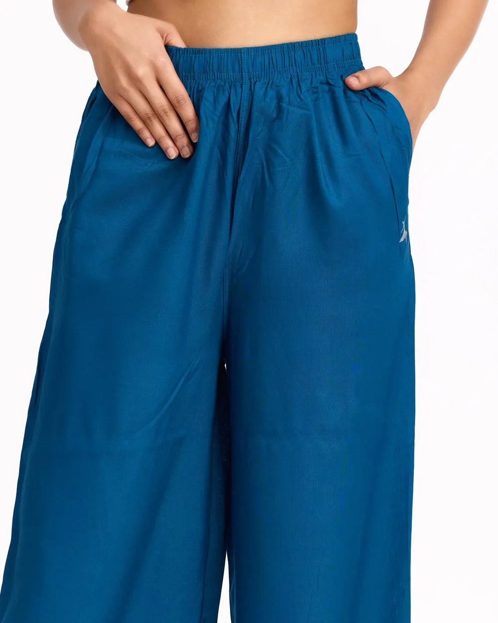 Women Turquoise Palazzos