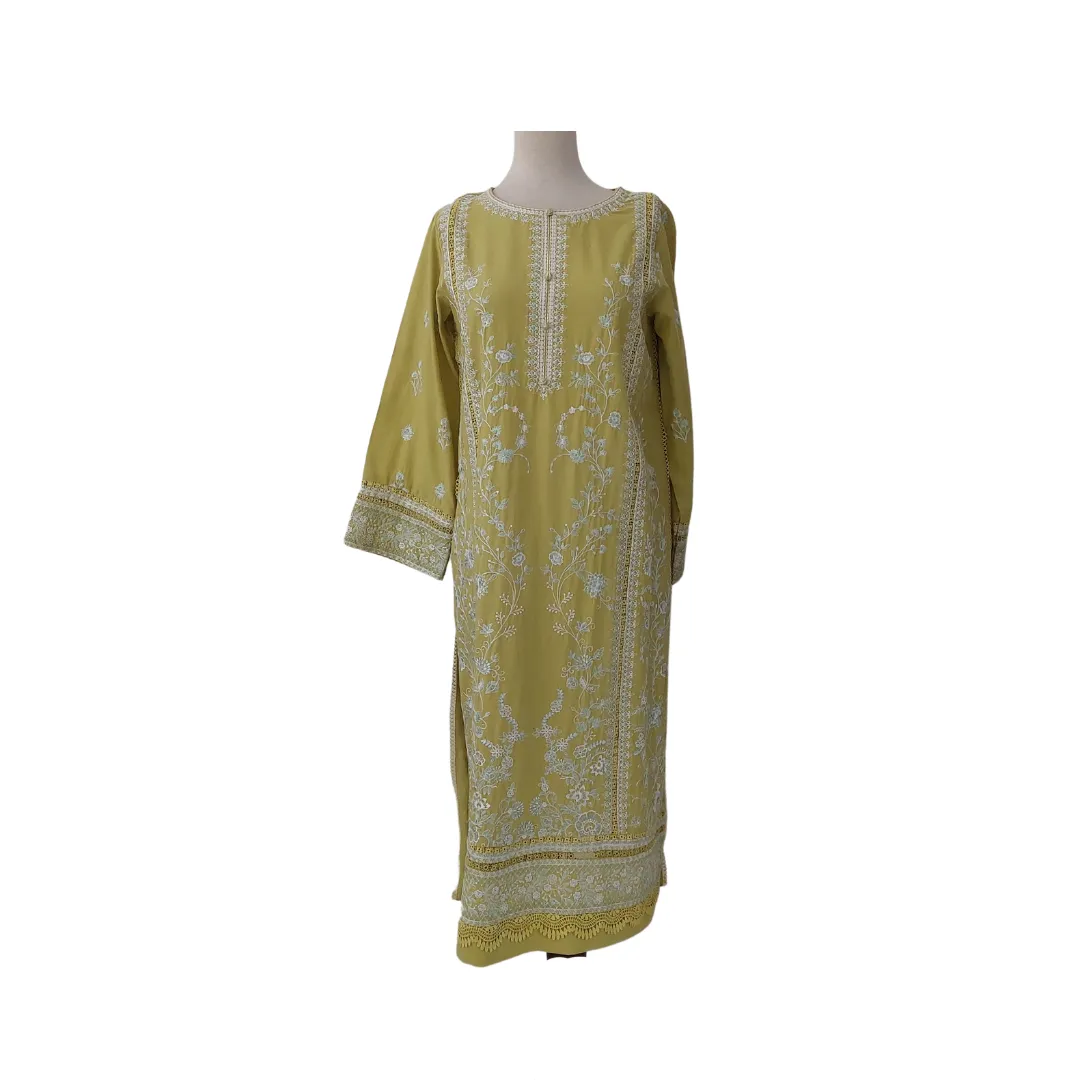Zaib Green Embroidered Outfit (3 pieces) | Gently Used |